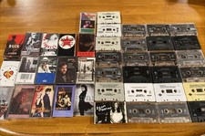 Lot Of 41 Vintage 80  s 90  s Cassettes Lauper Prince Oasis Duran Expose U2 Nicks