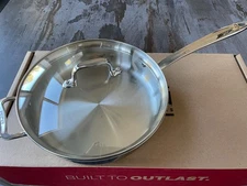 ALL-CLAD D3 Stainless Everyday 3-ply 3-Quart Saute Pan With Glass Lid