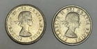 1963 and 1964 Canada 25 ¢ Silver Canadian Coins (Lot of 2)