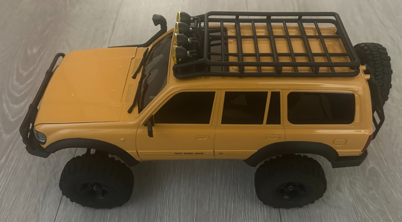 FMS 1:18 FCX18 LC80 Toyota Land Cruiser LC80 RTR Yellow Slightly Used LC80 L3