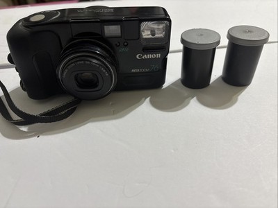 Canon Sure Shot Mega Zoom 76 Point & Shoot 35mm Film Camera - Tested Diff Film