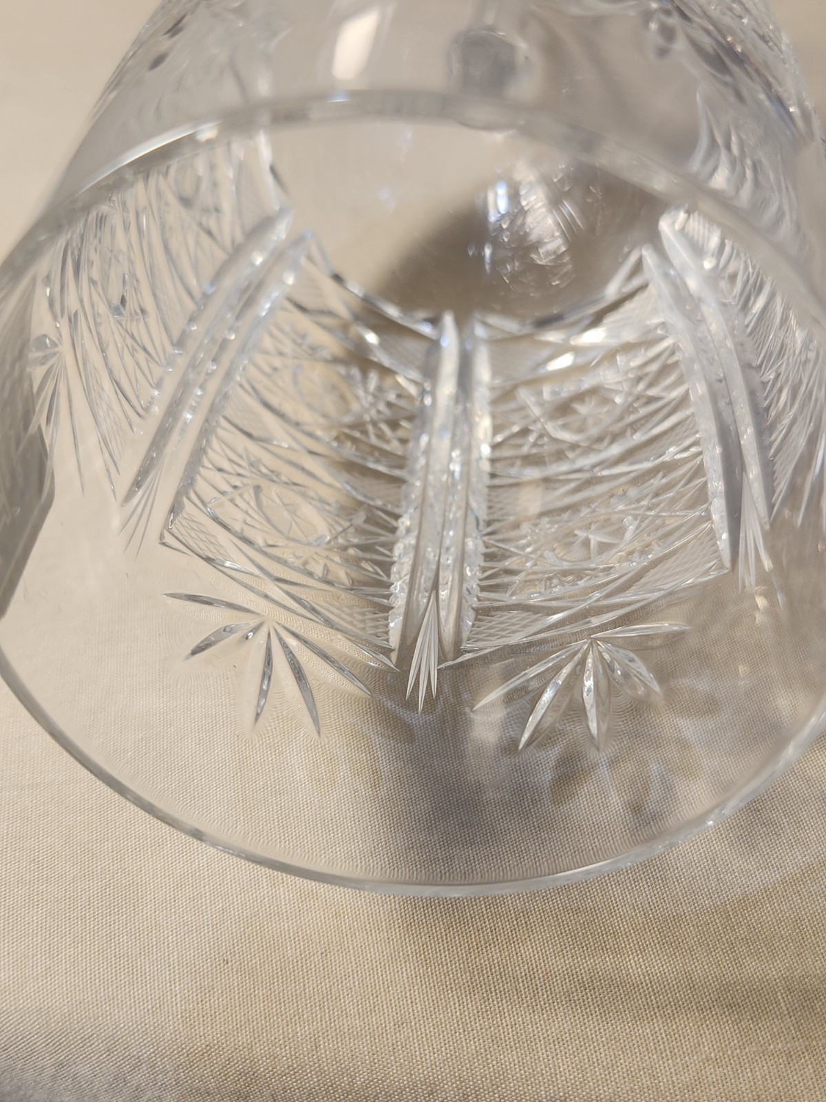 Set Of 4 Riedel San Michele Cut Multisided Stem 8.5" Water Wine Goblets Glasses