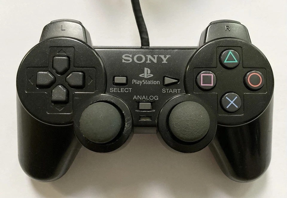 Manette Officielle Sony Playstation 2 PS2 - SCPH-10010 BLACK - PAL EUR Testée #1 - Photo 2/4