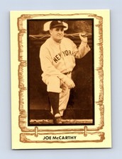 Joe McCarthy 1981 Cramer Baseball Legends Series 2 #58 New York Yankees