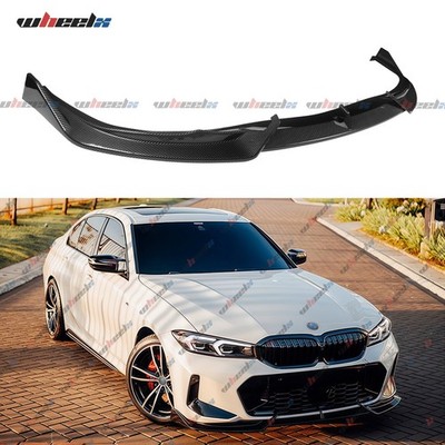 Carbon Fiber Front Bumper Lip For 2023-2026 BMW 320i 330i M340i G20 LCI M Sport