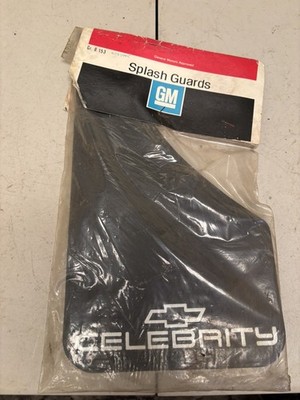 Chevrolet Celebrity Pack Of 2 BLACK Splash Guard Mud Flaps GM#997995
