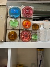 Glasrondelle, handgesponnen 60 mm hellgrün