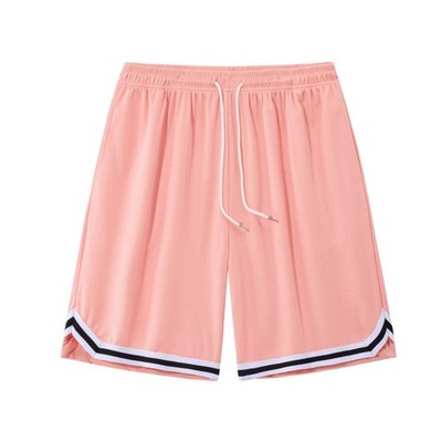 Men's XL Pink Quick Dry Basketball Shorts Loose Fit Sports Gym Training