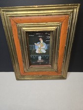 Indo-Persian Mughal Painted Miniature Royal C...