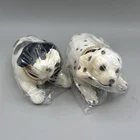 2 Vintage Flocked Dalmatian Puppy Bobble Head Nodder NIP