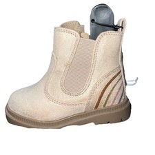 Wonder Nation Infant Baby Girls Gold Slip on Chelsea Boots Various Sizes NEW