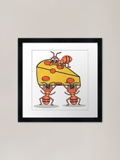 Ants - Work hard Framed Art Print Framed Wall Art Poster Canvas Print Picture