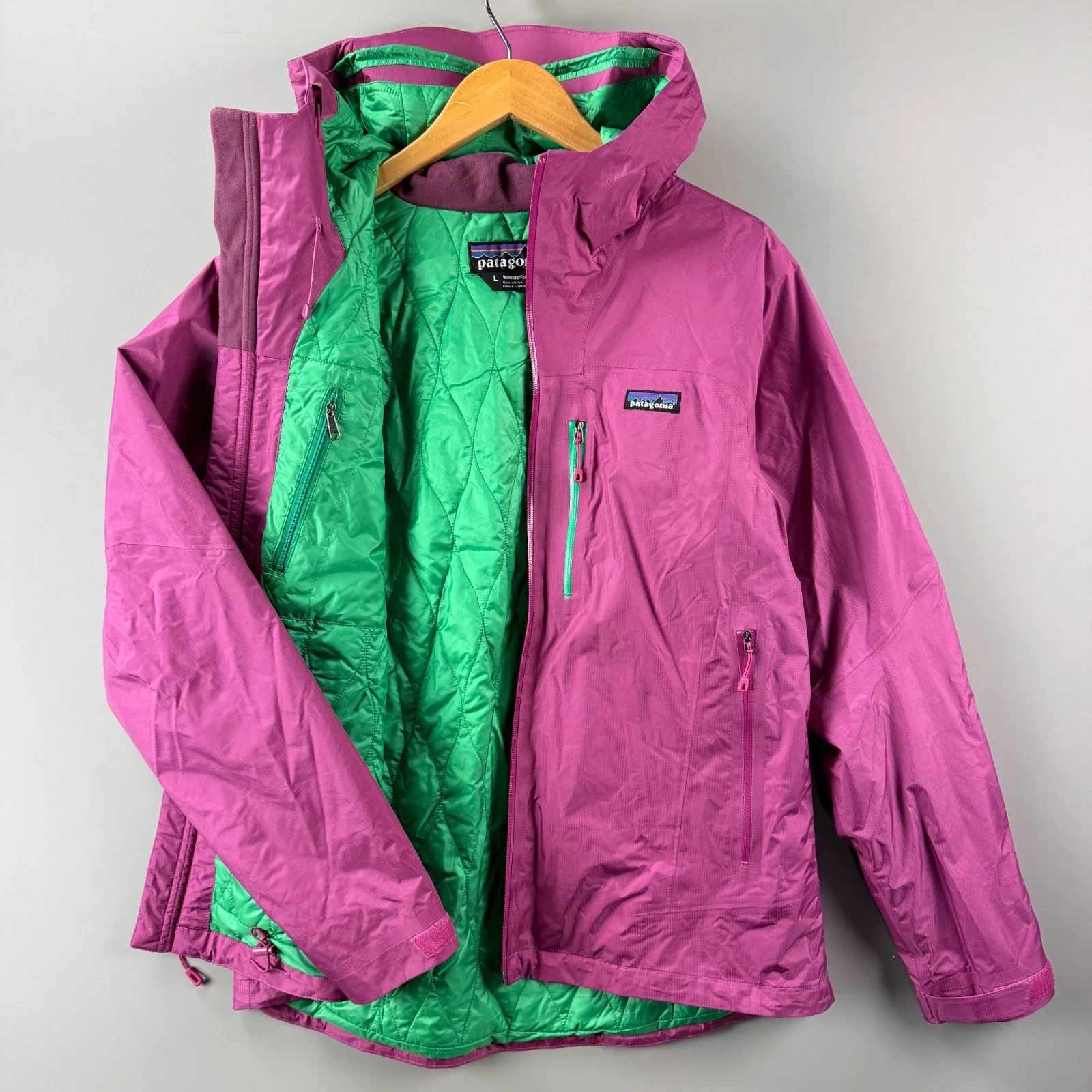 Patagonia W's L Nano Storm PrimaLoft Jacket Waterproof Hooded Insulated Coat