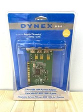 Dynex 3 Port IEEE 1394 PCI Host Apple FireWire  Sony i-Link Adapter NIB