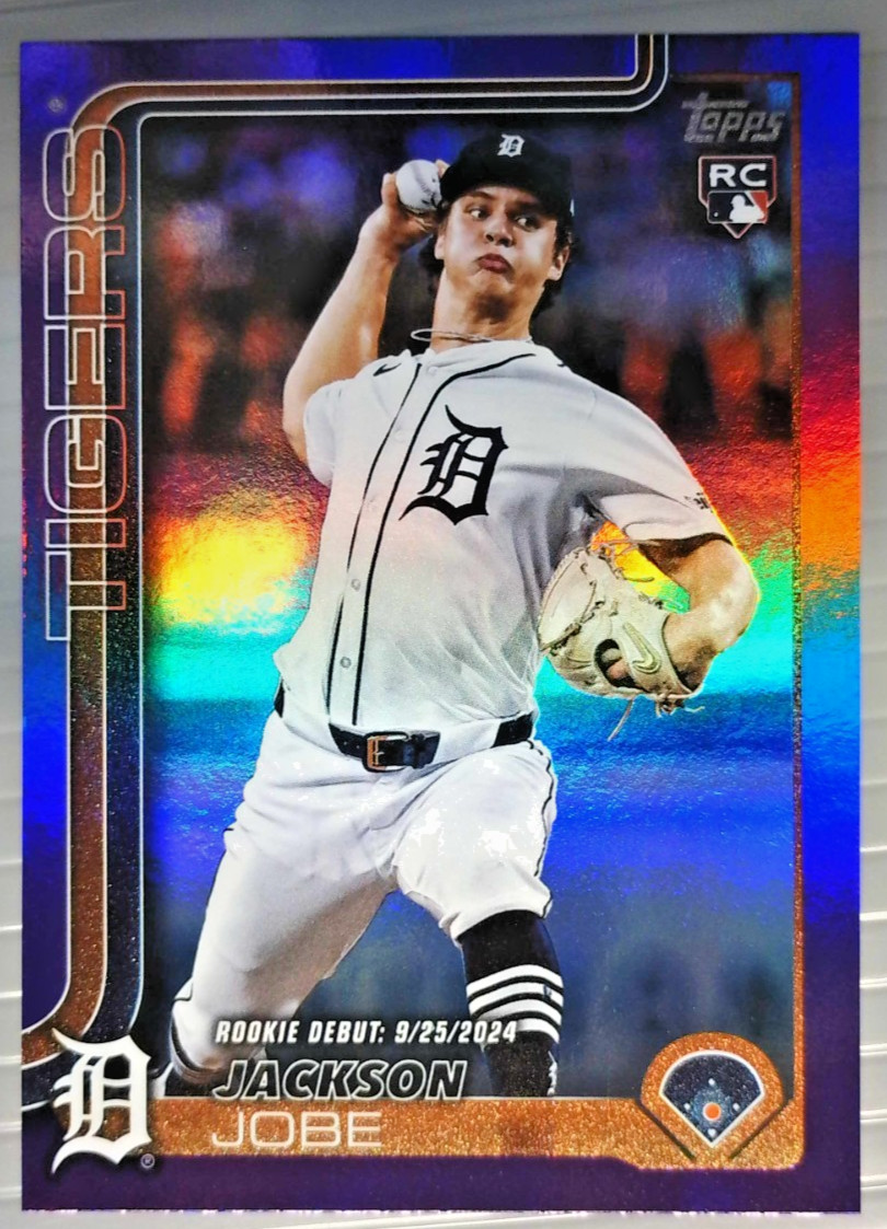 2025 TOPPS UPDATE JACKSON JOBE #US193 PURPLE FOIL /250