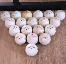 AA Callaway 19-Pack White Recycled Golf Balls SUPERSOFT, ERC SOFT, CHROME SOFT