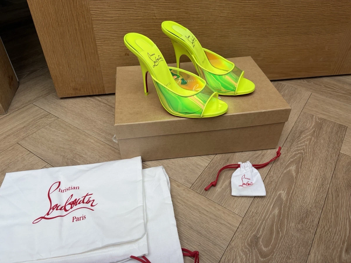 Christian Louboutin ネオンイエロー ハイヒール Christian Louboutin Yellow Heels for Women for sale | eBay UK