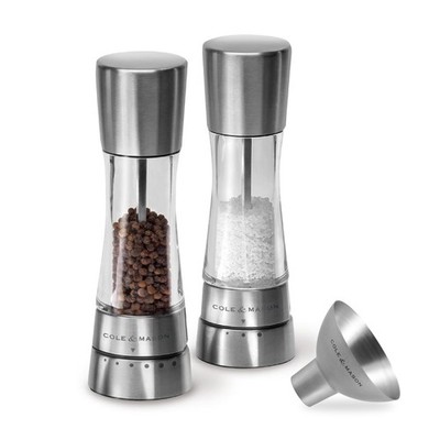 Derwent Salt & Pepper Grinder Set - Salt & Pepper Grinder Set with Adjustable Gr
