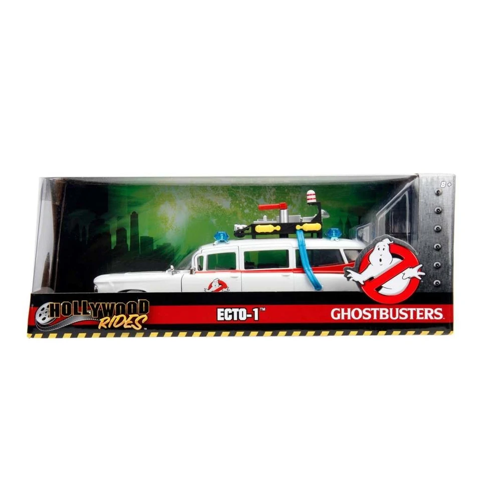 Ghostbusters S.O.S. Fantômes Véhicule 1/24 ECTO-1 métal JADA Toys - Photo 2/4