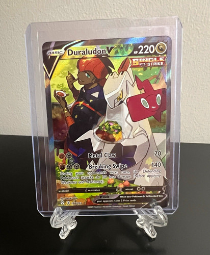 Pokemon Evolving Skies Duraludon V Alt Full Art 198/203 UR Holo ENG