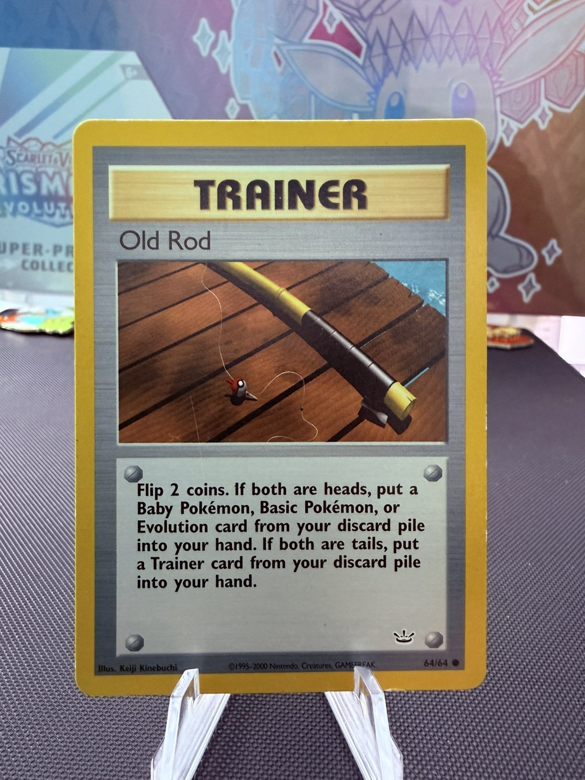 Pokemon Old Rod 64/111 Neo Genesis Vintage WOTC Trainer 2000 NM