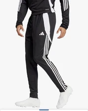 Adidas Men Tiro 24 Training Pants Size Medium Black / White AEROREADY Brand New