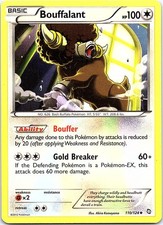 Bouffalant Dragons Exalted 110/124 Uncommon Pokemon Near Mint Pokemon Card