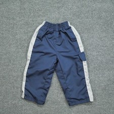 Vintage Nike Track Pants Toddler 2T Blue Grey Baggy Boys Y2K