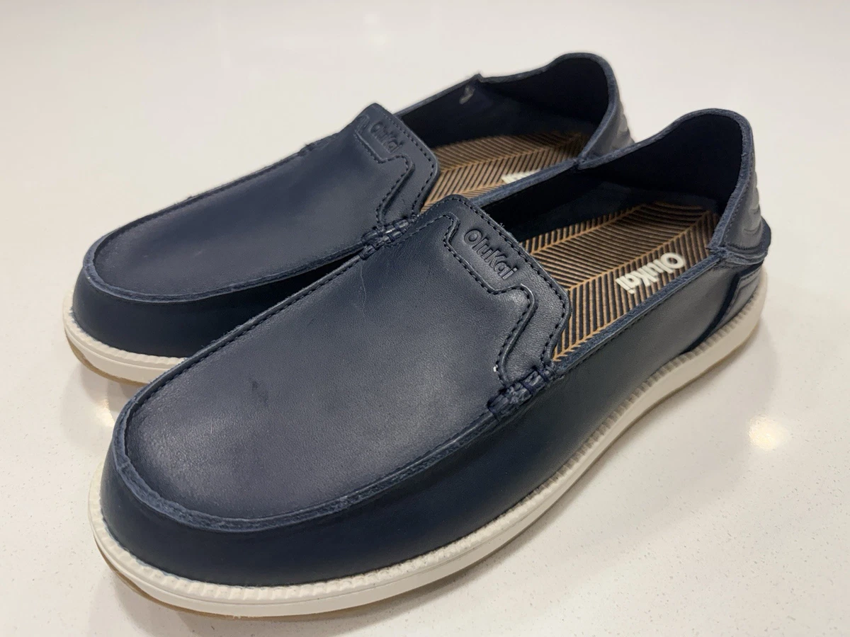 Blue Leather Upper Loafer Casual Shoes for Men for sale | eBay display picture 2