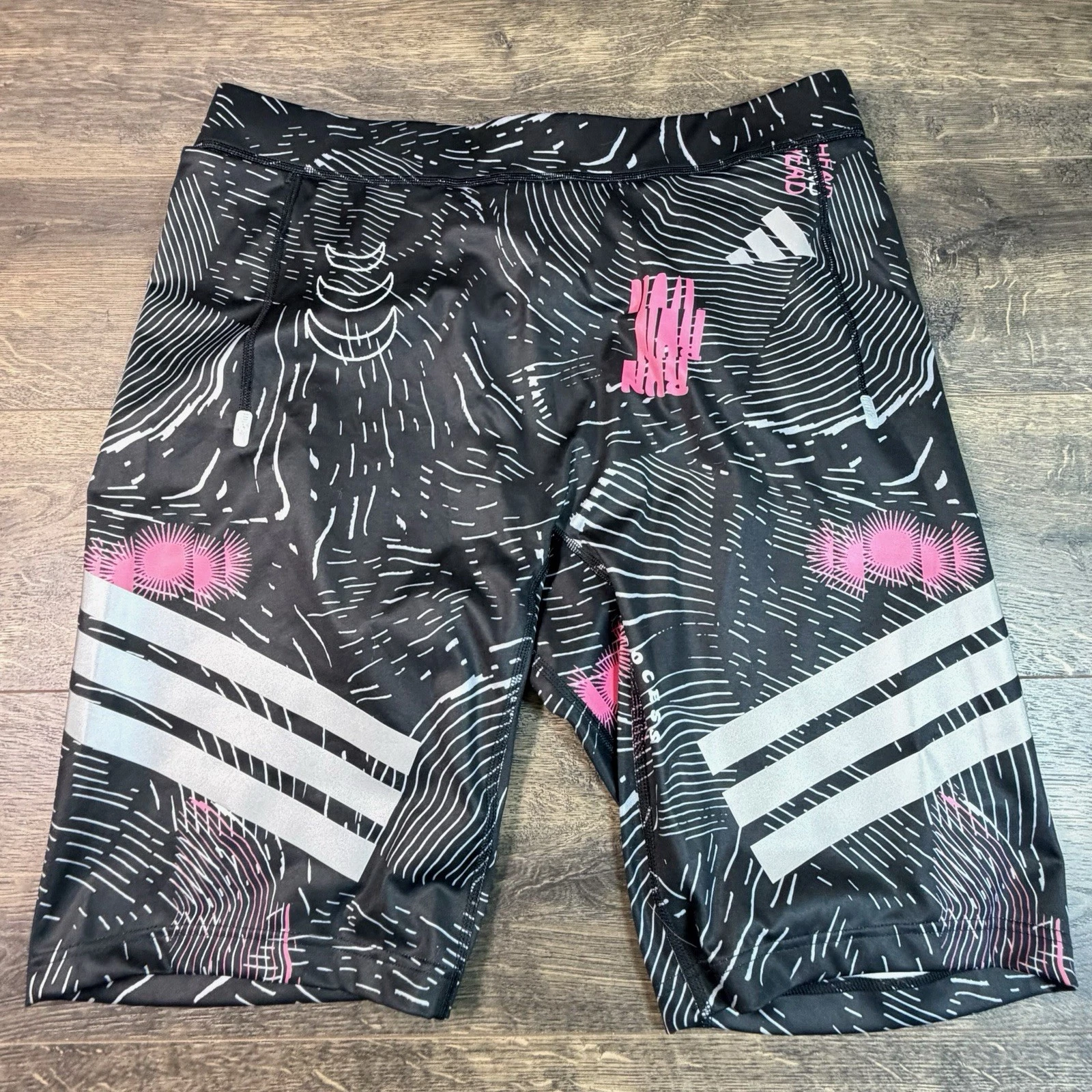 adidas Break the Norm Climacool Biker Tights Men's Running Shorts Size XL JC7386