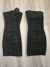 Ovation Ladies Suede Half Chaps with hook&loop tabs Black Size SML Black