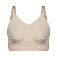 MAKEMERRY-FULL COVERAGE RADIATION/MASTECTOMY PROSTHESIS POCKET BRA, BEIGE NWT S