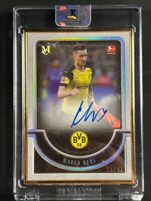 2018-19 Topps Museum BVB Dortmund MARCO REUS Gold framed Auto /40