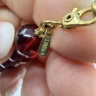Monet Geometric Beads 1980s Wine Red Smokey Gray Lucite Necklace Statement 15” — photo 6