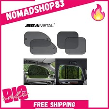 SEAMETAL Car Side Window Sun Shade Curtain UV Blocking Suction Cup Universal