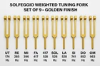 ? Solfeggio 9 Weighted (Golden) – Professional Tuning Fork Set