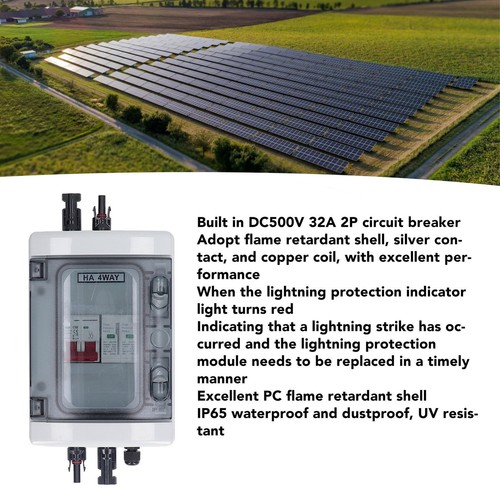 PV Combiner Box Solar Photovoltaic Combiner Box With 32A Circuit Breaker. - Picture 9 of 24