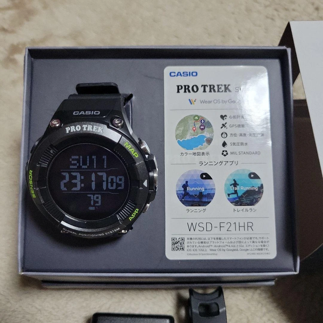 CASIO PROTREK Smart GPS WSD-F21HR-BK Smart Outdoor Watch Men's