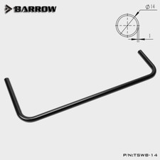 1 x Barrow Black/Chrome Plated Copper Bend Tube Size OD 14mm 16mm watercooling