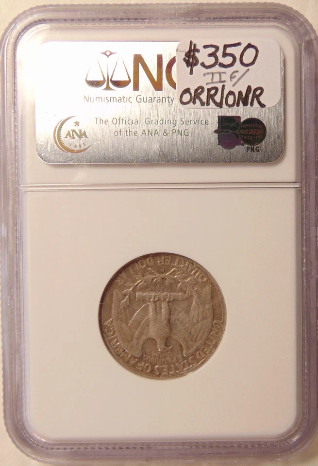 1943-S Washington Quarter - Scarce FS-101 DDO NGC XF40 - Very Nice looking Coin - Image 4 of 4