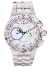 Mulco Reloj Hombre Pulsera Acero Inoxidable Analógico Esfera Blanca MW3-16106-011