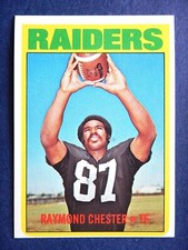 Raymond Chester #143 Topps 1972 Football Card (Oakland Raiders) E
