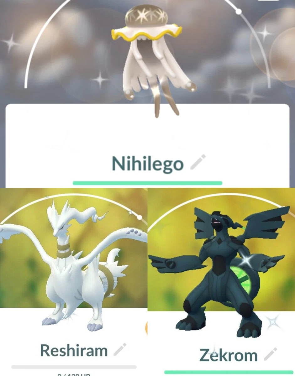 ✨ SHINY Reshiram SHINY Zekrom Fusion Bolt SHINY Nihilego ✨ Pokemon Go  Legendary | eBay