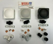 Wiska 308 Weatherproof Outdoor Combi & Wago Junction Box Black White Grey IP67