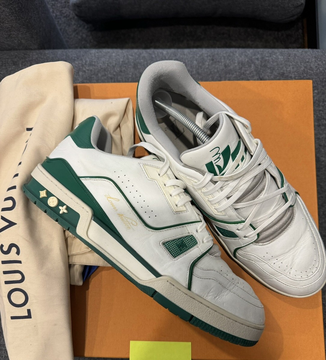 Louis Vuitton x Virgil Abloh LV Low Trainer OG Green SS19 | eBay