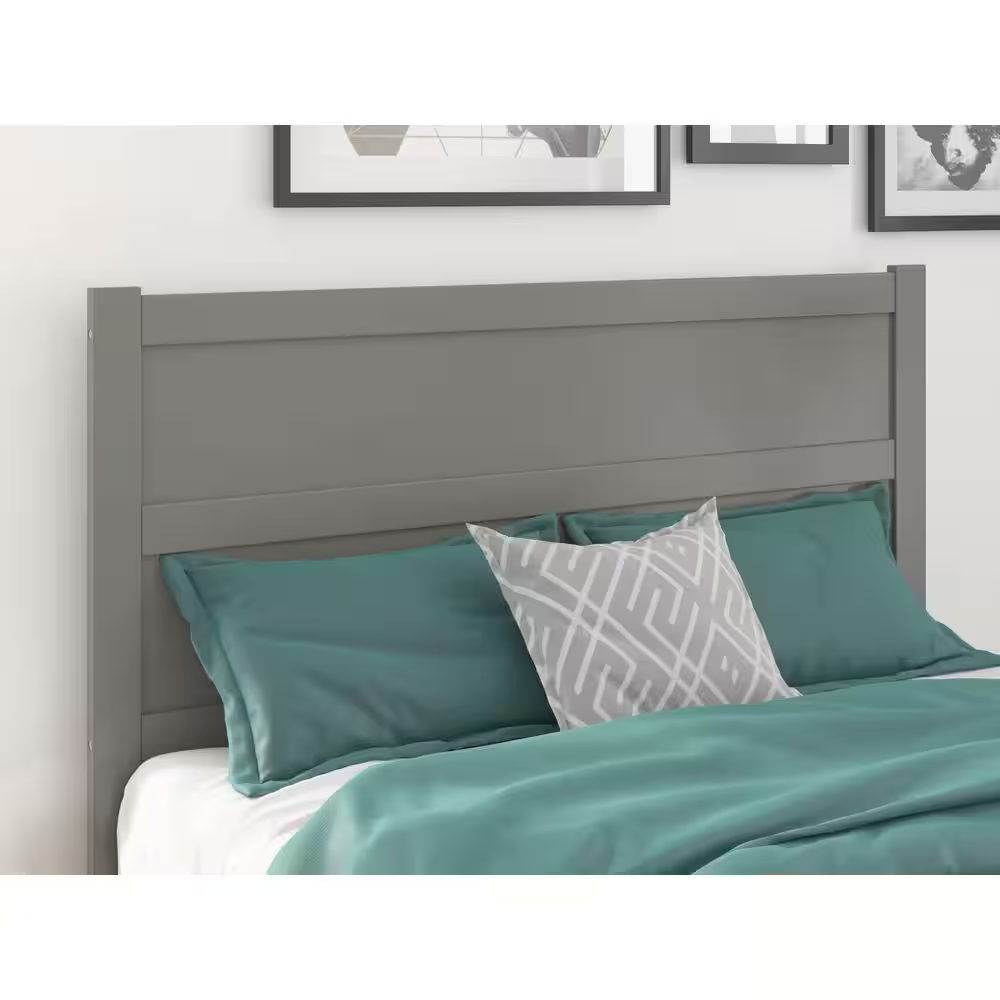 AFI Headboard Queen NoHo Non-upholstered Solid Wood Bed Frame Mounted Grey-image