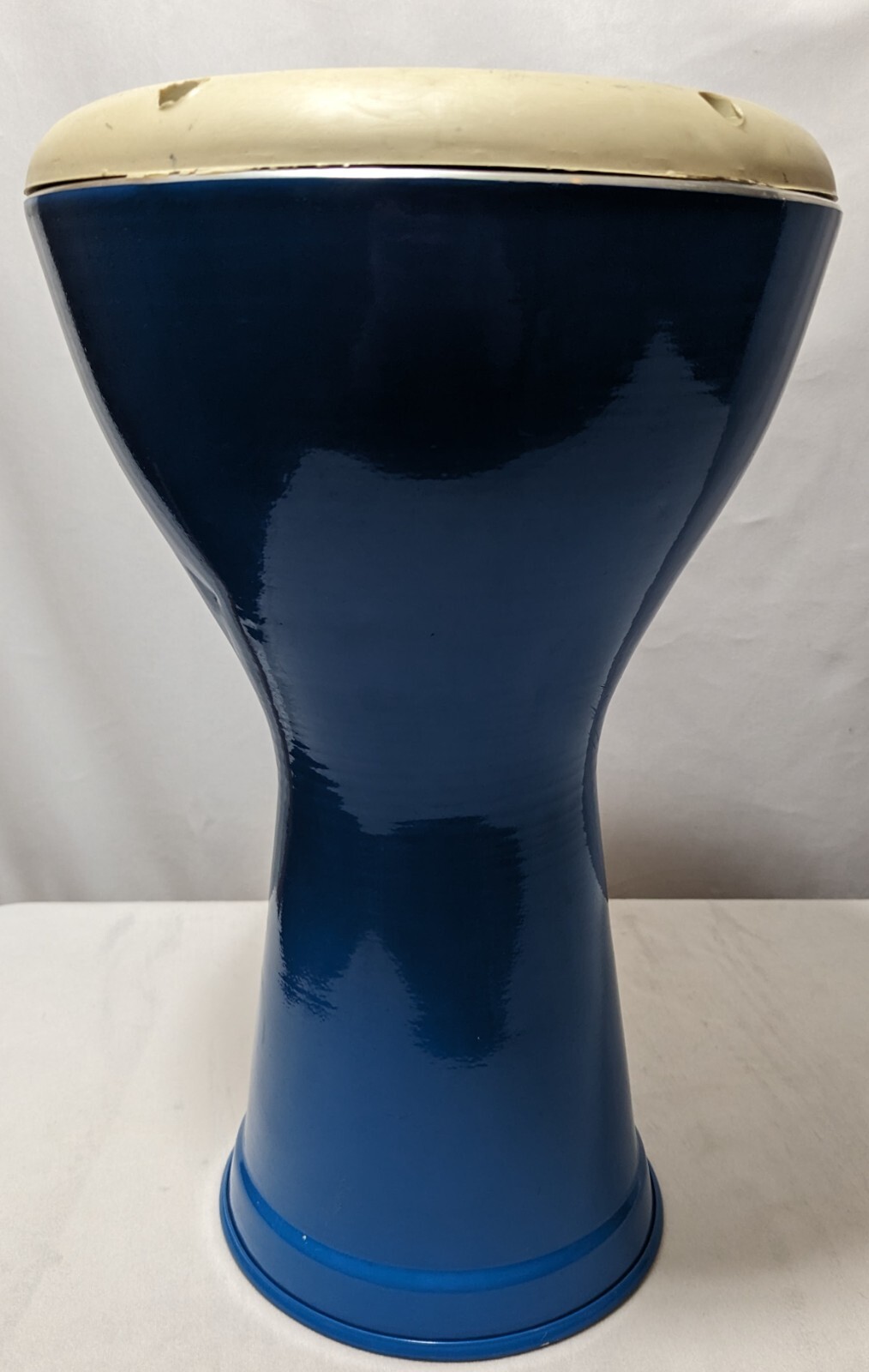 Royal Blue Darbuka Drum 13 inches tall Mountain Scene Aluminum eBay