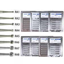 New  Dental Bur Plus Tungsten Carbide Burs Round Low Speed RA 1 2 3 4 5 6 7 8