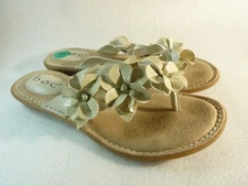 BOC Women Shoes sandals Beige flip flop Slide Wedge Size 8 SKU 11854