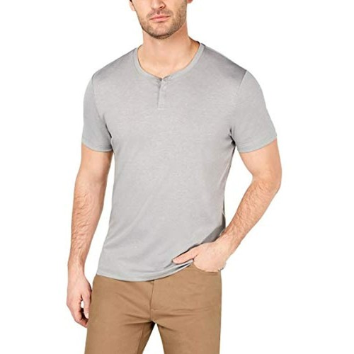 Alfani Mens Shirt Heather Gray Size 2xl Soft Touch Jersey Stretch ...